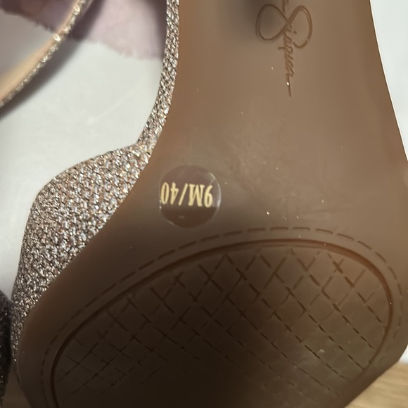 Gold Glitter Heels - Picture 5 of 6